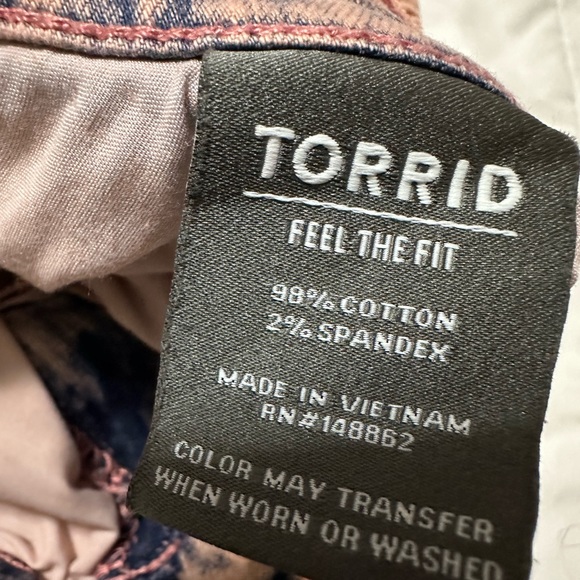 Torrid | Acid Wash Denim Shorts - Picture 4 of 9
